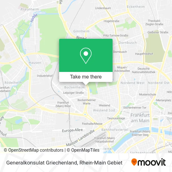 Карта Generalkonsulat Griechenland