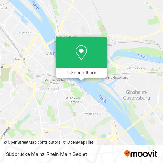 Südbrücke Mainz map