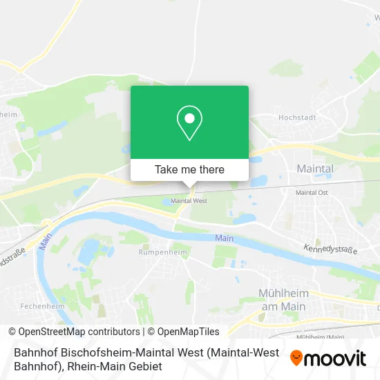 Карта Bahnhof Bischofsheim-Maintal West