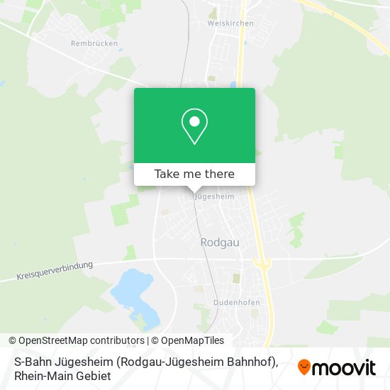 S-Bahn Jügesheim (Rodgau-Jügesheim Bahnhof) map