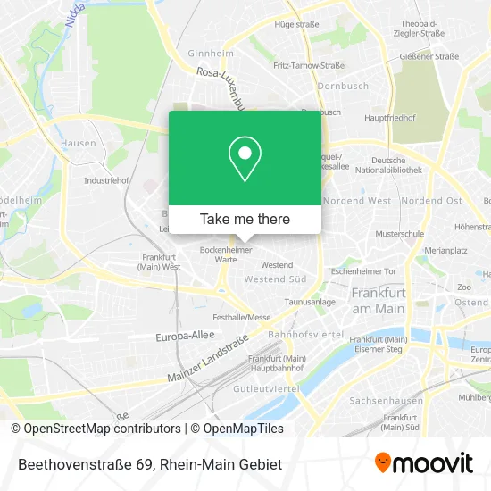 Карта Beethovenstraße 69