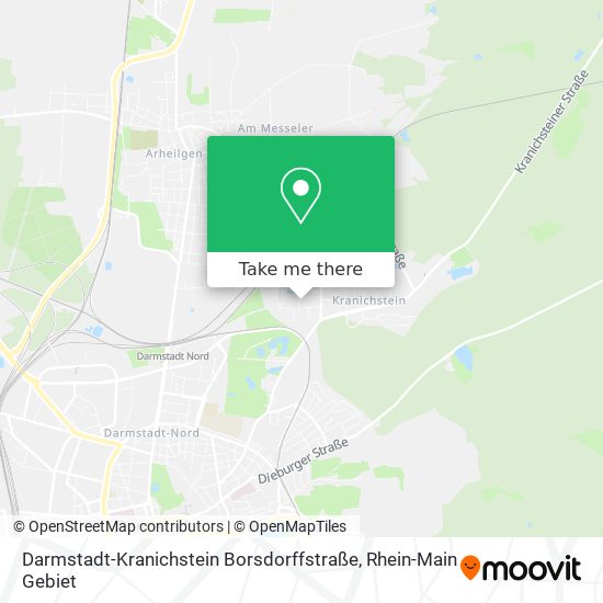 Darmstadt-Kranichstein Borsdorffstraße map