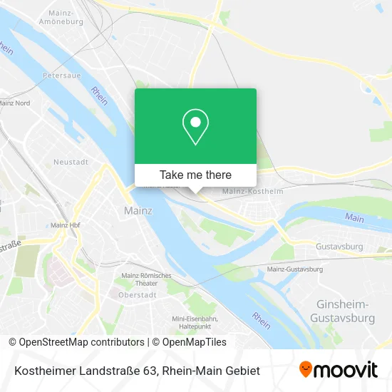 Карта Kostheimer Landstraße 63