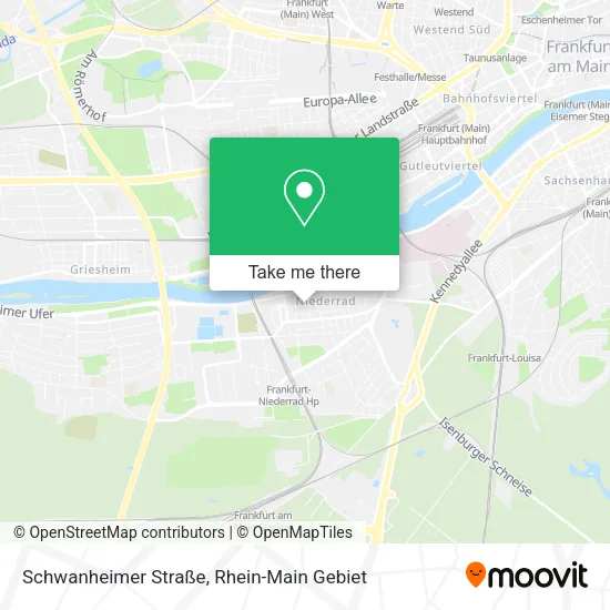 Карта Schwanheimer Straße
