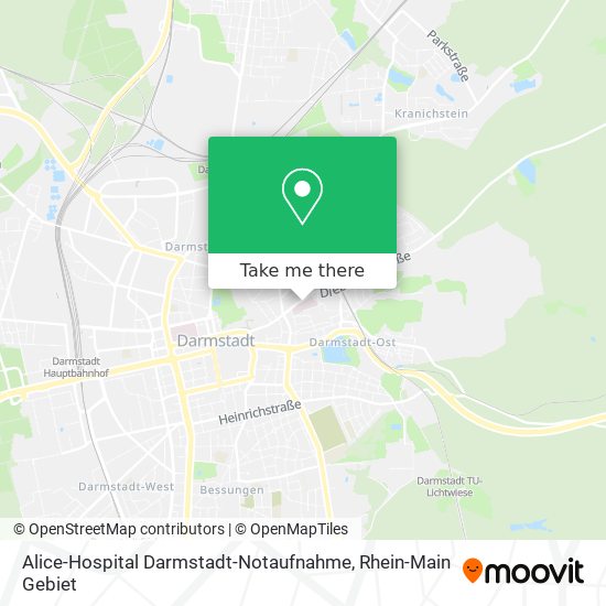 Alice-Hospital Darmstadt-Notaufnahme map
