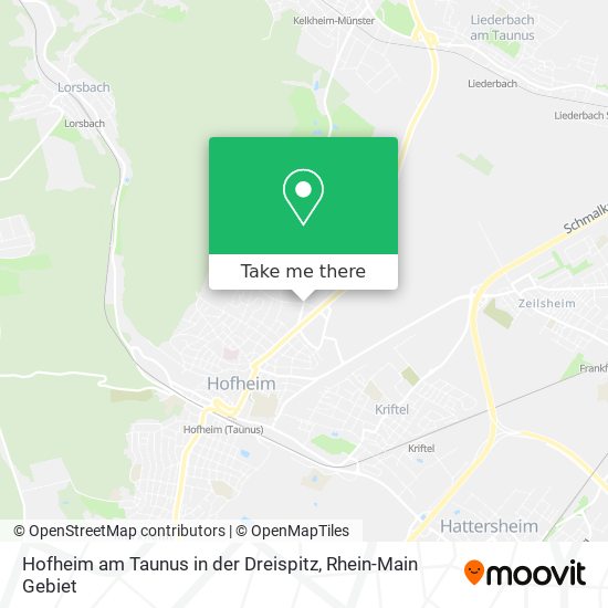 Карта Hofheim am Taunus in der Dreispitz