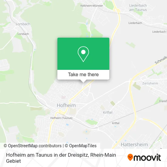 Карта Hofheim am Taunus in der Dreispitz