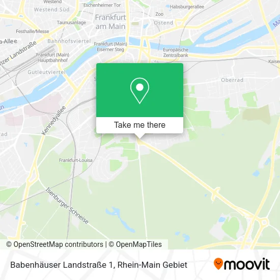 Карта Babenhäuser Landstraße 1