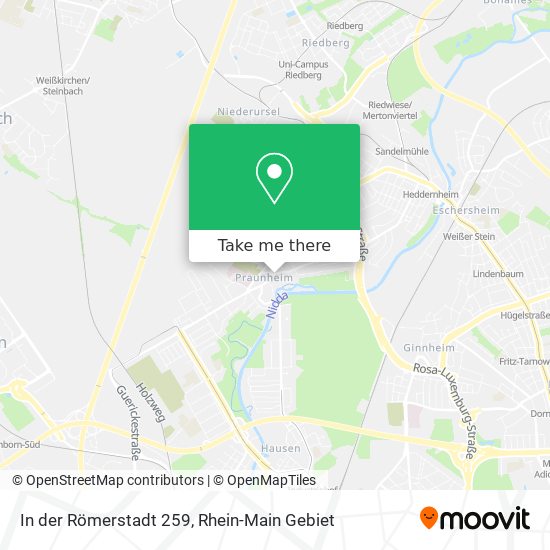 In der Römerstadt 259 map