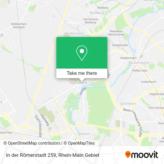 In der Römerstadt 259 map