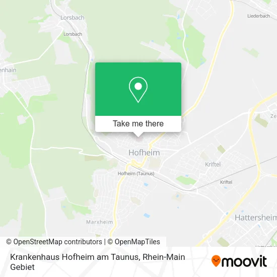 Карта Krankenhaus Hofheim am Taunus