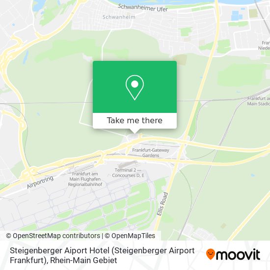 Steigenberger Aiport Hotel (Steigenberger Airport Frankfurt) map