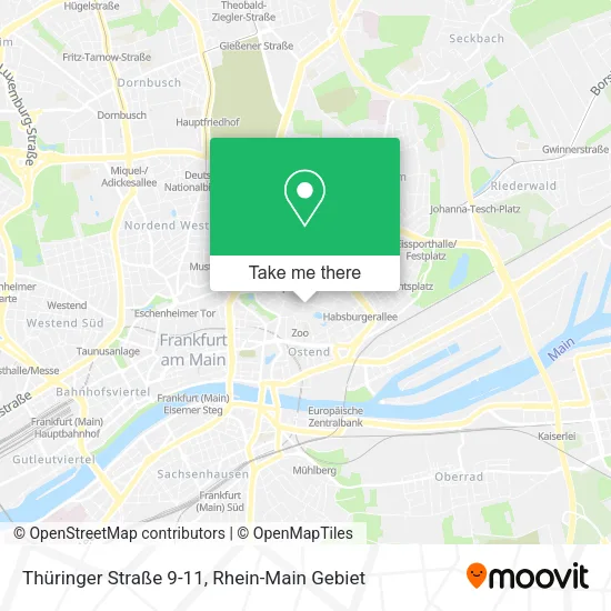 Карта Thüringer Straße 9-11