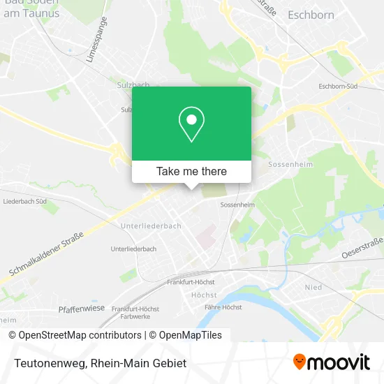 Карта Teutonenweg