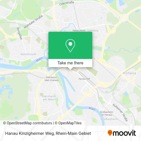 Карта Hanau Kinzigheimer Weg