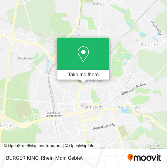 Карта BURGER KING