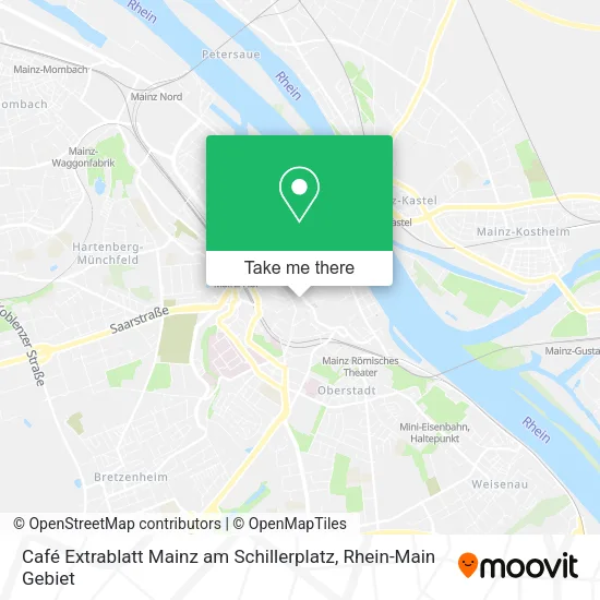 Карта Café Extrablatt Mainz am Schillerplatz
