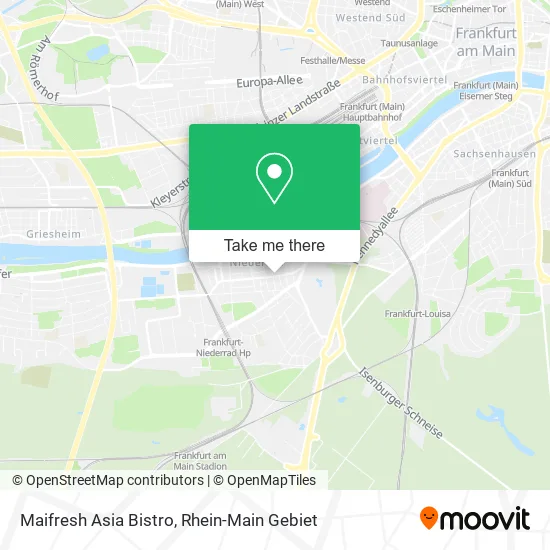 Карта Maifresh Asia Bistro