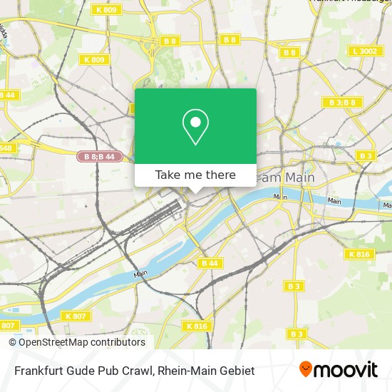 Frankfurt Gude Pub Crawl map