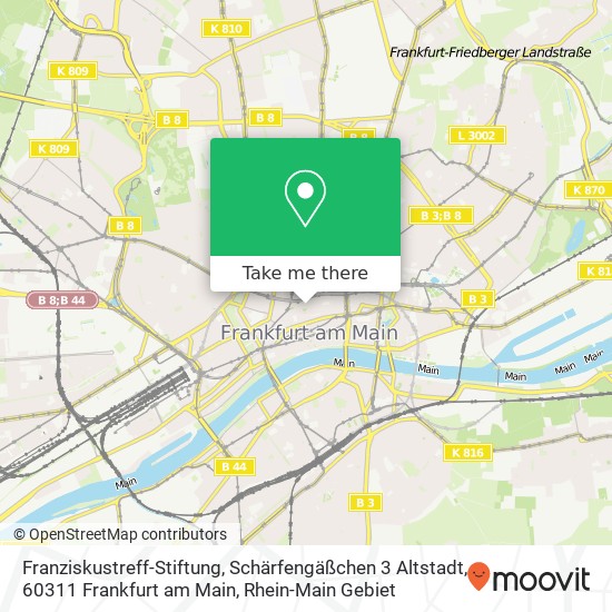 Franziskustreff-Stiftung, Schärfengäßchen 3 Altstadt, 60311 Frankfurt am Main map