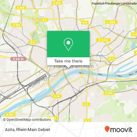 Карта Azita, Münzgasse 10 Altstadt, 60311 Frankfurt am Main
