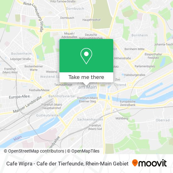 Карта Cafe Wipra - Cafe der Tierfeunde