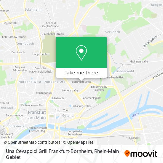 Una Cevapcici Grill Frankfurt-Bornheim map