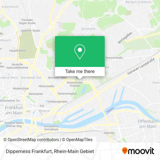 Карта Dippemess Frankfurt