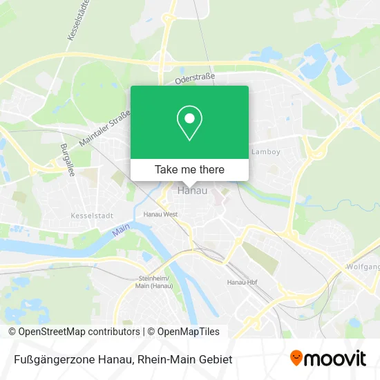 Карта Fußgängerzone Hanau