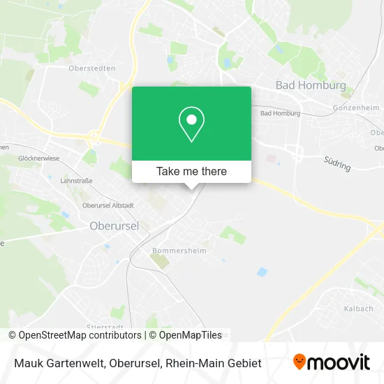 Карта Mauk Gartenwelt, Oberursel