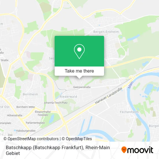 Карта Batschkapp (Batschkapp Frankfurt)