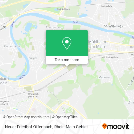 Карта Neuer Friedhof Offenbach
