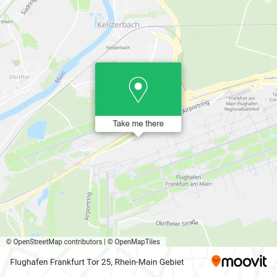 Карта Flughafen Frankfurt Tor 25