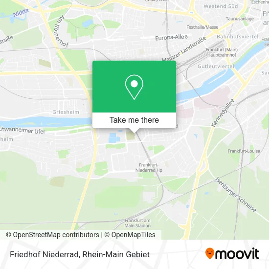 Карта Friedhof Niederrad