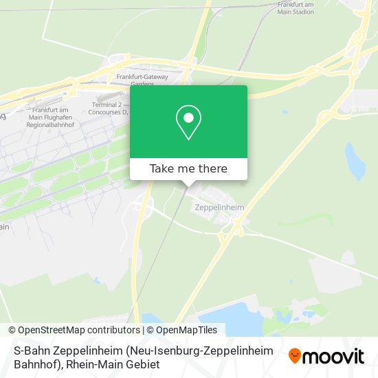 S-Bahn Zeppelinheim (Neu-Isenburg-Zeppelinheim Bahnhof) map