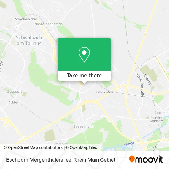 Карта Eschborn Mergenthalerallee