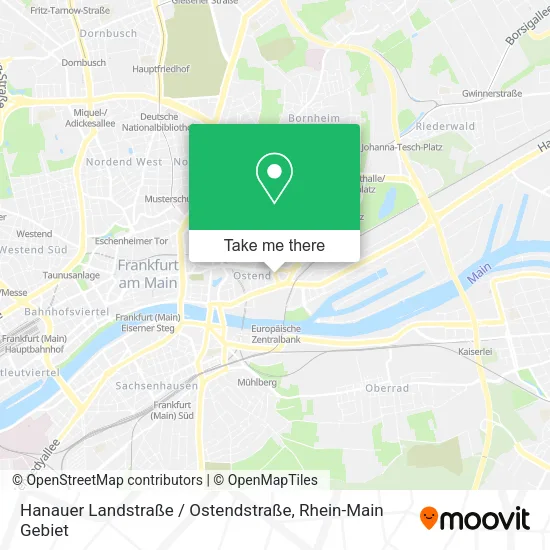 Карта Hanauer Landstraße / Ostendstraße