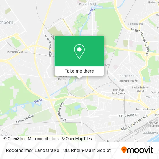 Карта Rödelheimer Landstraße 188