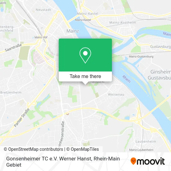 Карта Gonsenheimer TC e.V. Werner Hanst