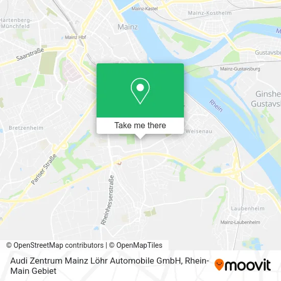 Карта Audi Zentrum Mainz Löhr Automobile GmbH