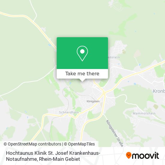 Hochtaunus Klinik St. Josef Krankenhaus-Notaufnahme map