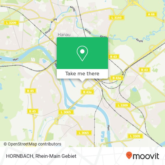 HORNBACH map