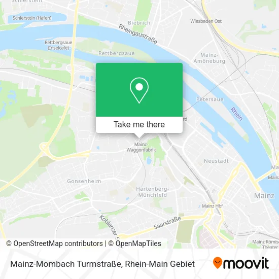 Карта Mainz-Mombach Turmstraße