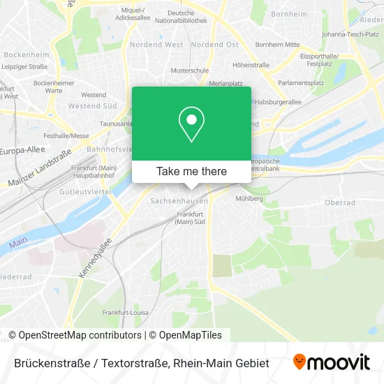 Brückenstraße / Textorstraße map