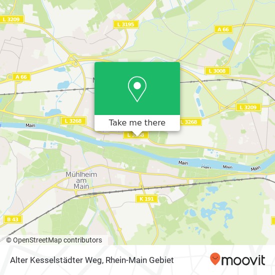 Alter Kesselstädter Weg map