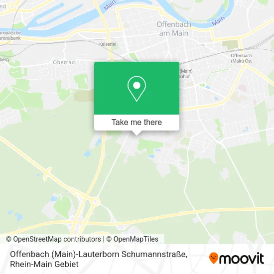 Карта Offenbach (Main)-Lauterborn Schumannstraße