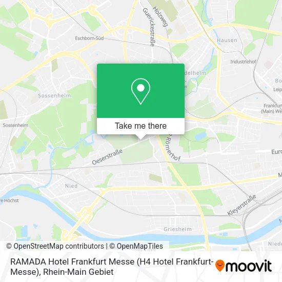 Карта RAMADA Hotel Frankfurt Messe