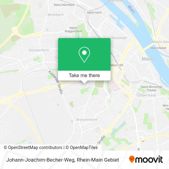 Карта Johann-Joachim-Becher-Weg