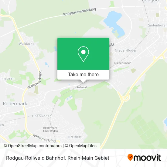 Карта Rodgau-Rollwald Bahnhof