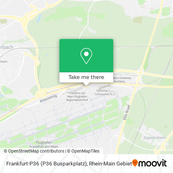 Frankfurt-P36 (P36 Busparkplatz) map